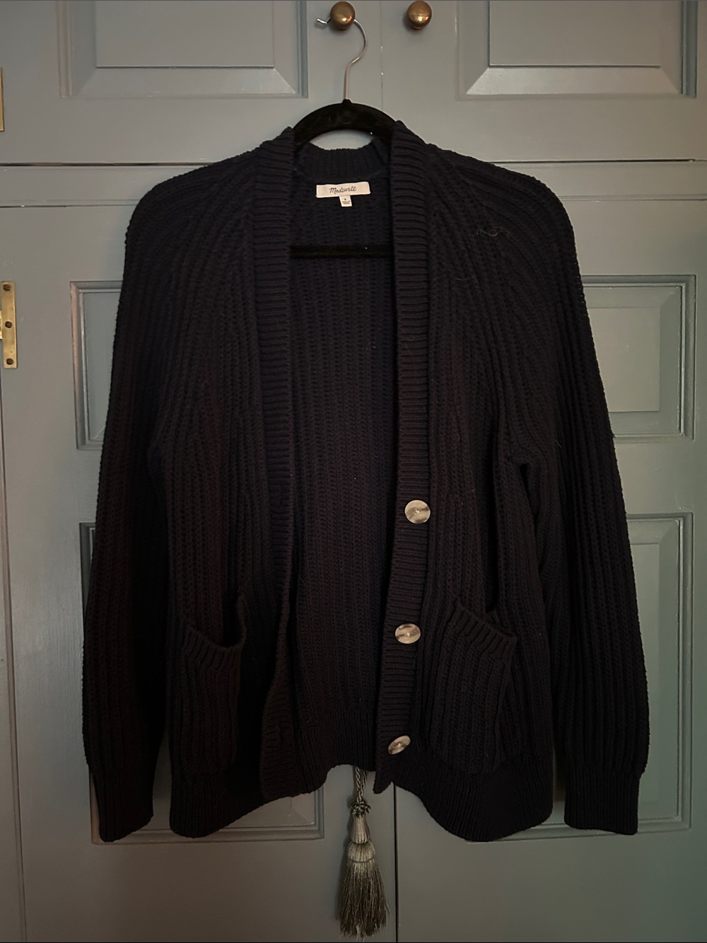 Madewell Navy Knit Cardigan